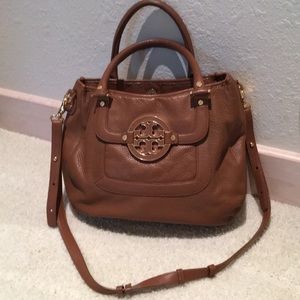 Tory Burch Brown Leather Satchel